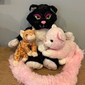 Kitty bundle plush super cute well loved cats